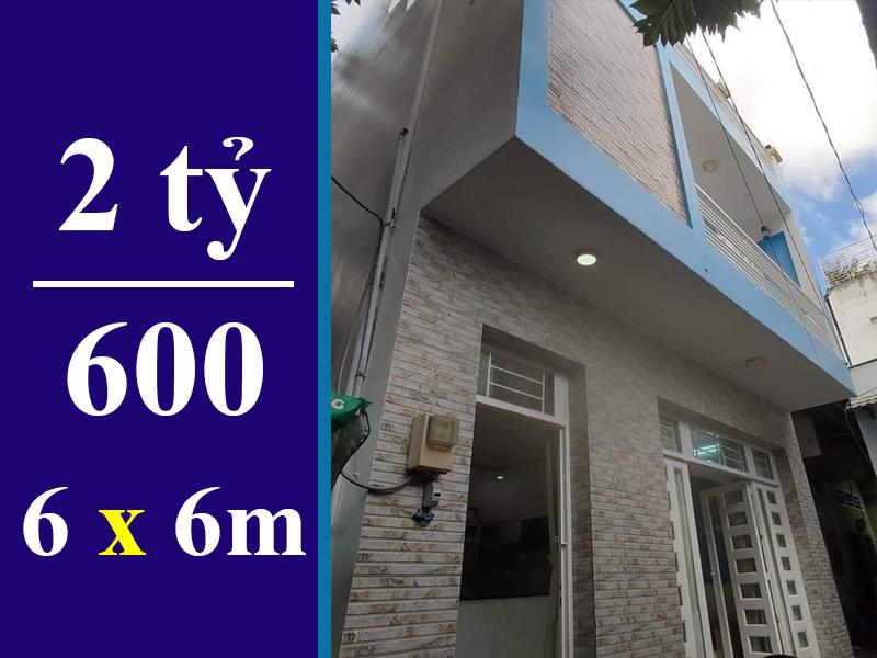 BÁN NHÀ HẺM HUỲNH TẤN PHÁT, QUẬN 7. DT: 6 X 6M, 2 LẦU. GIÁ 2 TỶ 600