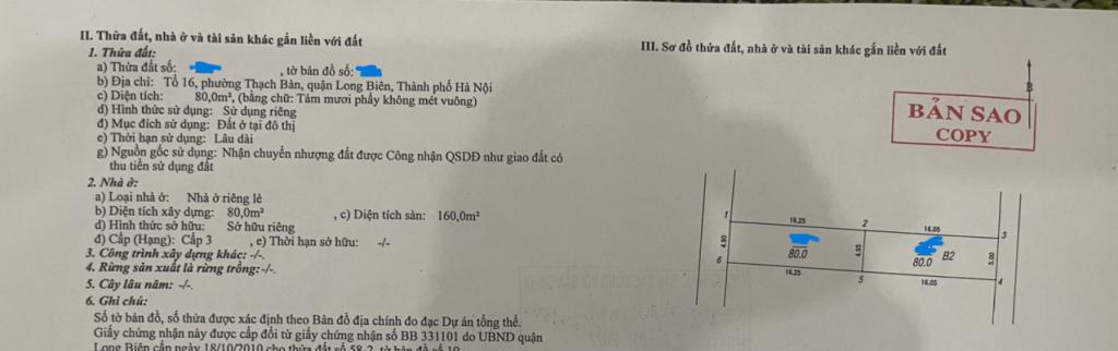 Bán nhà Thạch Bàn, Long Biên, 80m, MT 4.9m, đường ô tô tránh, 6 tỷ 9