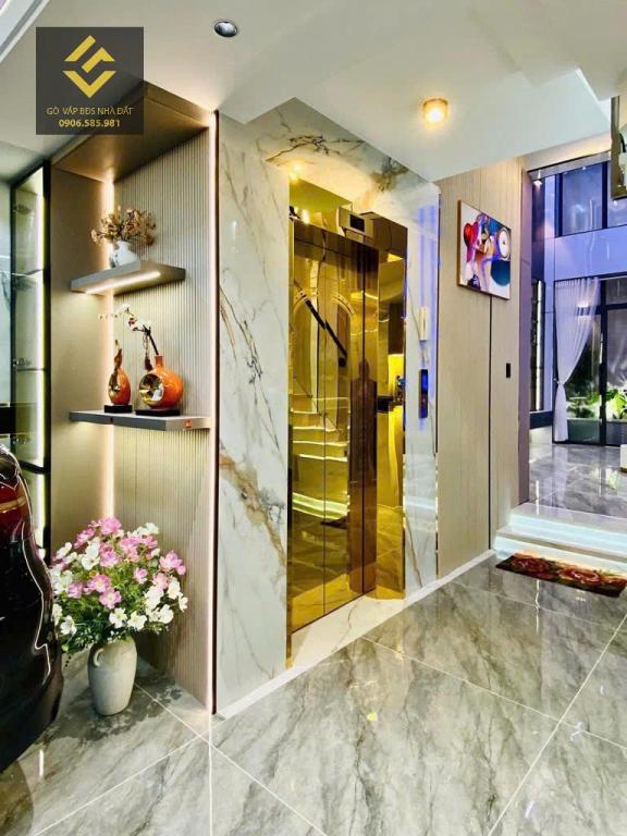 Nhà đẹp Lê văn thọ gò vấp, hẻm thẳng 1 trục xe hơi quay đầu, 5 tầng, full nt xịn xò