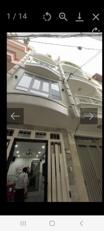 Nhà hẻm xe hơi , 39m2 , 4 lầu , Phú Nhuận , giá 8.4 tỷ .