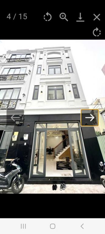 Nhà hẻm xe hơi , 50m2 , 4 lầu , Bình Thạnh , giá 9.5 tỷ .