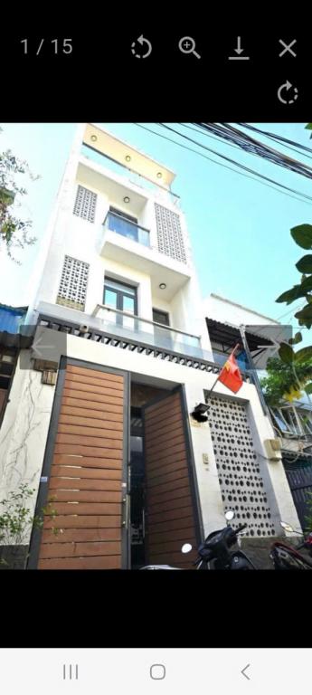 Nhà hẻm xe hơi , 52m2 , 4 lầu , Bình thạnh , giá 7.75 tỷ .